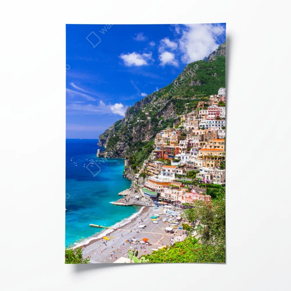 Plakat słoneczna panorama Positano na Wybrzeżu Amalfi – Wallissimo® Plakat słoneczna panorama Positano na Wybrzeżu Amalfi – Wallissimo®