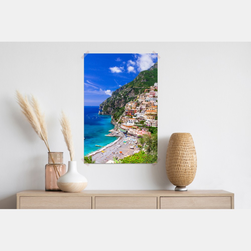 Plakat słoneczna panorama Positano na Wybrzeżu Amalfi – Wallissimo® Plakat słoneczna panorama Positano na Wybrzeżu Amalfi – Wallissimo®