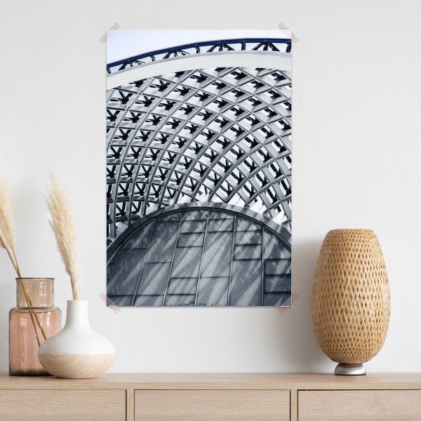 Plakat geometryczny łuk nowoczesnej architektury – Wallissimo® Plakat geometryczny łuk nowoczesnej architektury – Wallissimo®