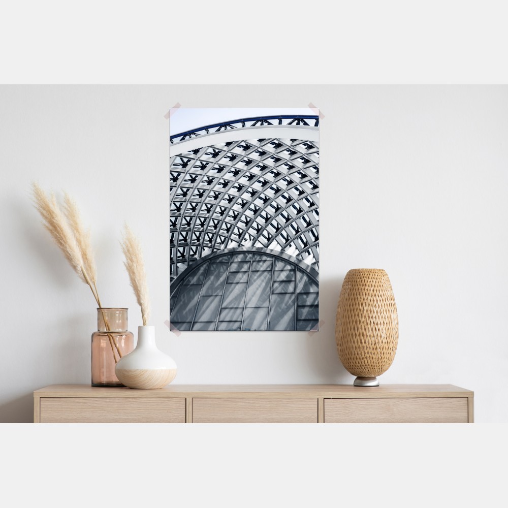 Plakat geometryczny łuk nowoczesnej architektury – Wallissimo® Plakat geometryczny łuk nowoczesnej architektury – Wallissimo®