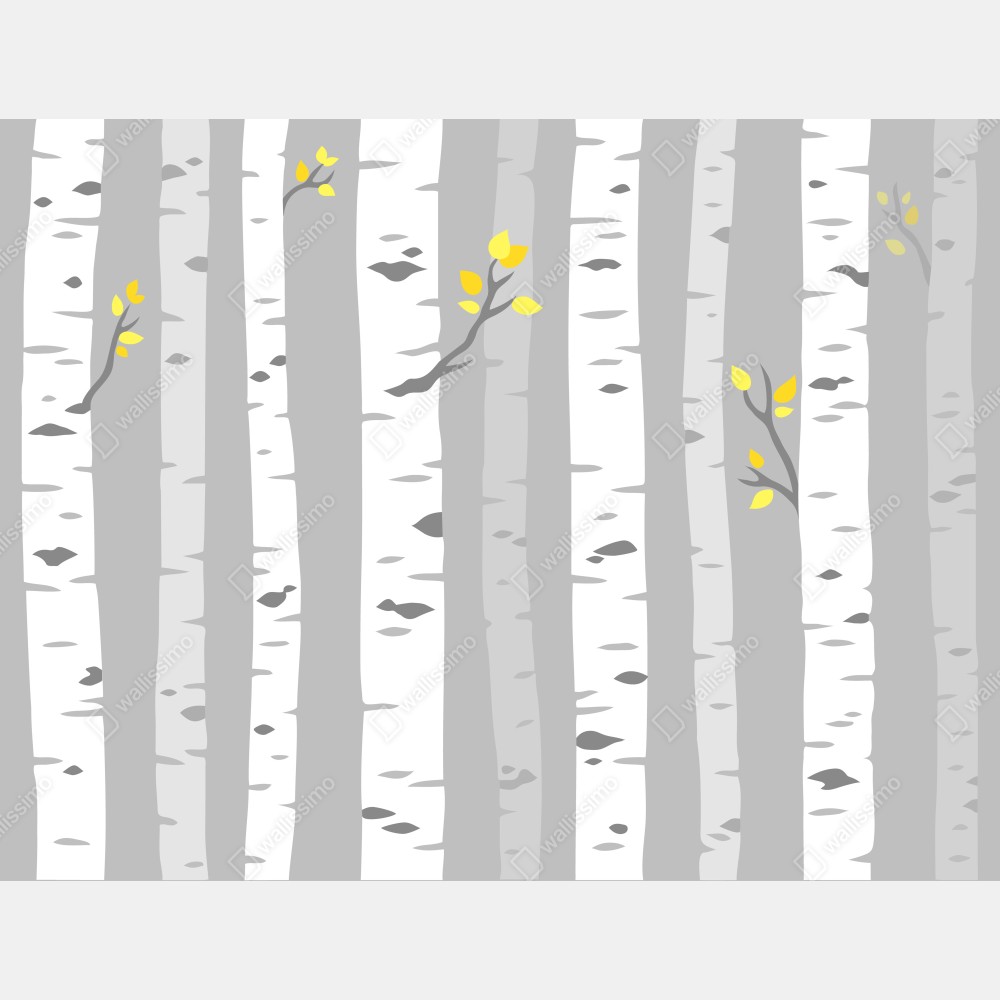 Plakat skandynawski las brzóz – Wallissimo® Plakat skandynawski las brzóz – Wallissimo®