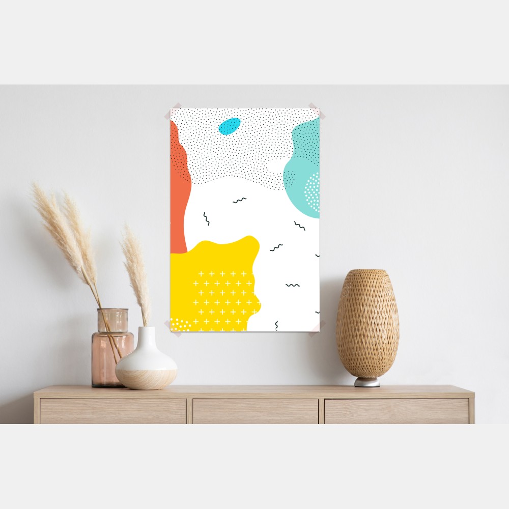 Plakat zabawne abstrakcyjne kształty w żywych kolorach – Wallissimo® Plakat zabawne abstrakcyjne kształty w żywych kolorach – Wallissimo®