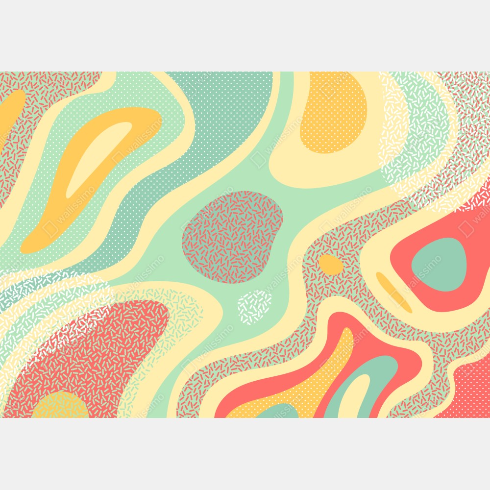 Plakat pastelowy organiczny wzór abstrakcyjny – Wallissimo® Plakat pastelowy organiczny wzór abstrakcyjny – Wallissimo®