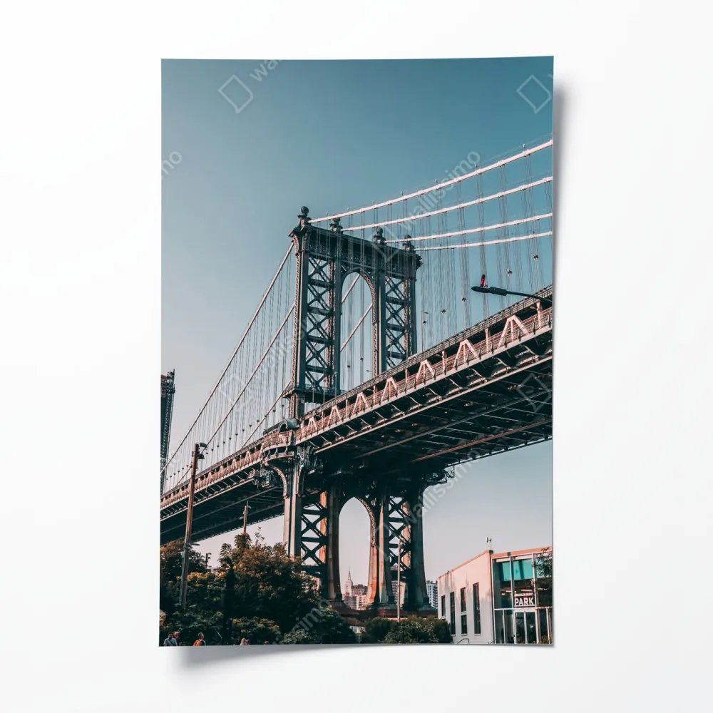Plakat Manhattan most w miejskiej perspektywie – Wallissimo® Plakat Manhattan most w miejskiej perspektywie – Wallissimo®