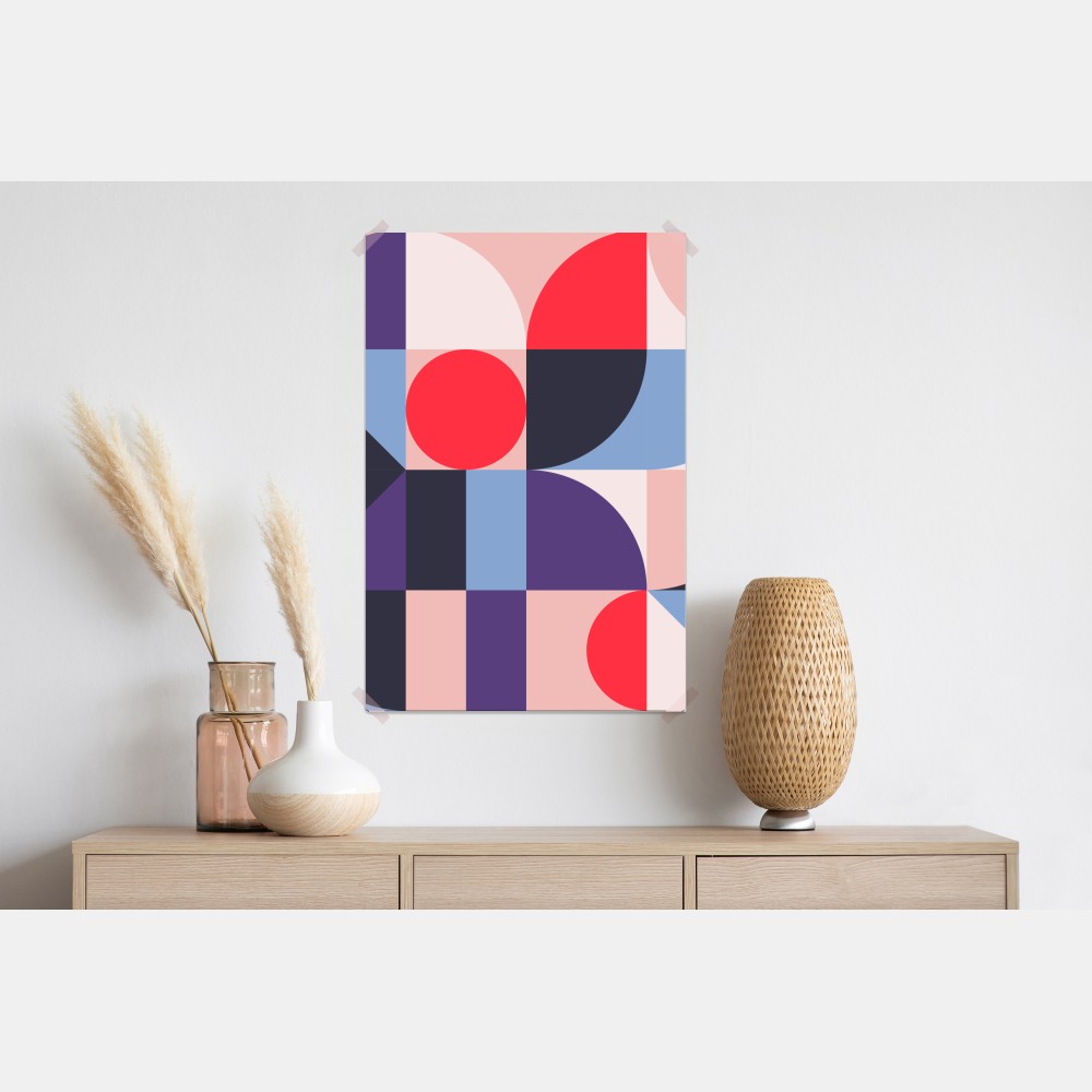 Plakat geometryczna pastelowa kompozycja – Wallissimo® Plakat geometryczna pastelowa kompozycja – Wallissimo®