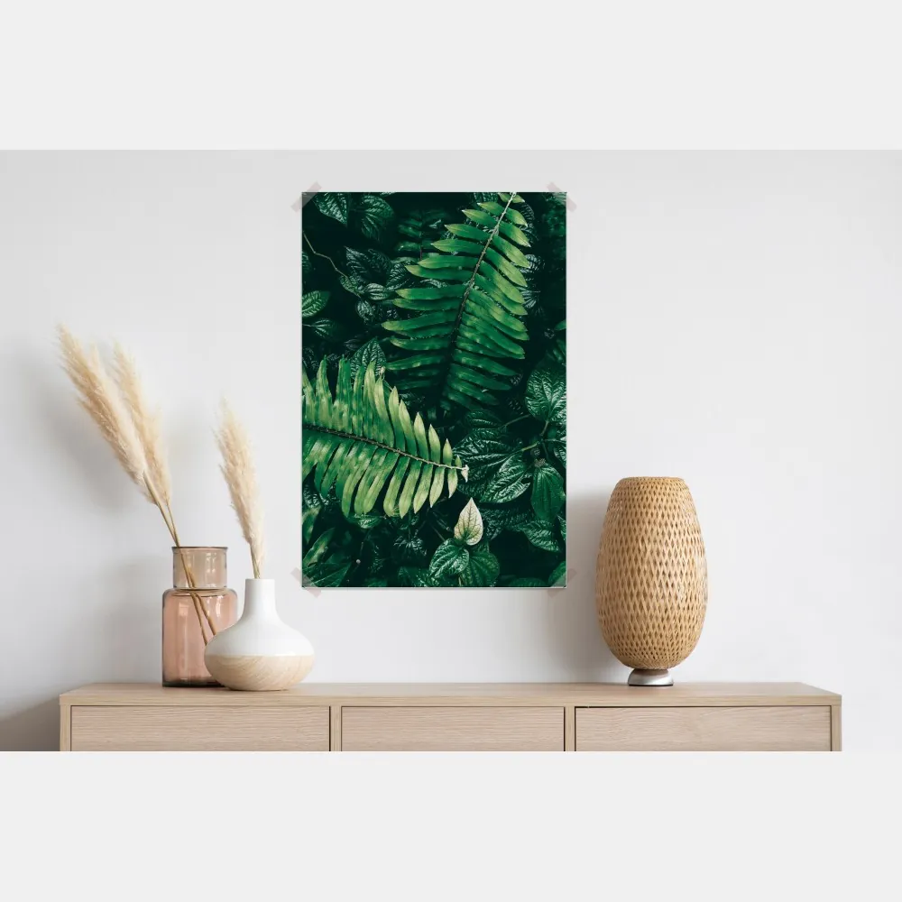 Plakat bujne tropikalne liście – Wallissimo® Plakat bujne tropikalne liście – Wallissimo®