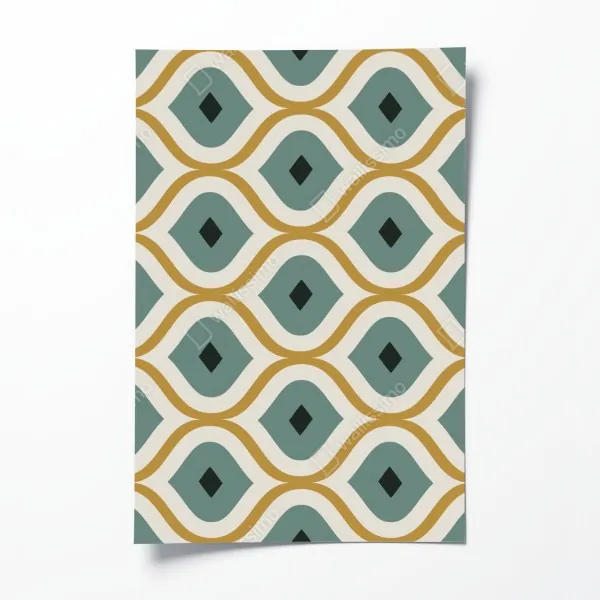 Plakat mglista tropikalna dżungla – Wallissimo®