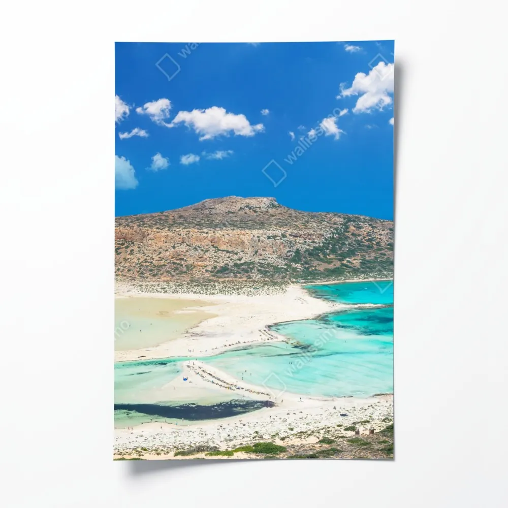 Plakat Balos plaża i turkusowa laguna – Wallissimo® Plakat Balos plaża i turkusowa laguna – Wallissimo®