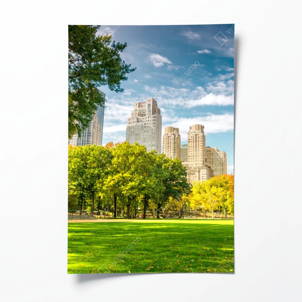Plakat Central Park jesienna panorama – Wallissimo® Plakat Central Park jesienna panorama – Wallissimo®