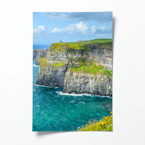 Plakat pastelowa botaniczna waza z liśćmi – Wallissimo®