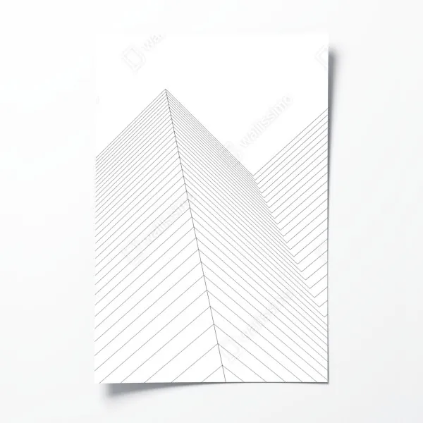 Plakat pastelowa botaniczna waza z liśćmi – Wallissimo®