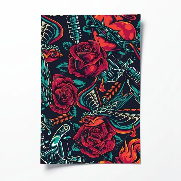 Plakat spokojne turkusowe jezioro górskie – Wallissimo®