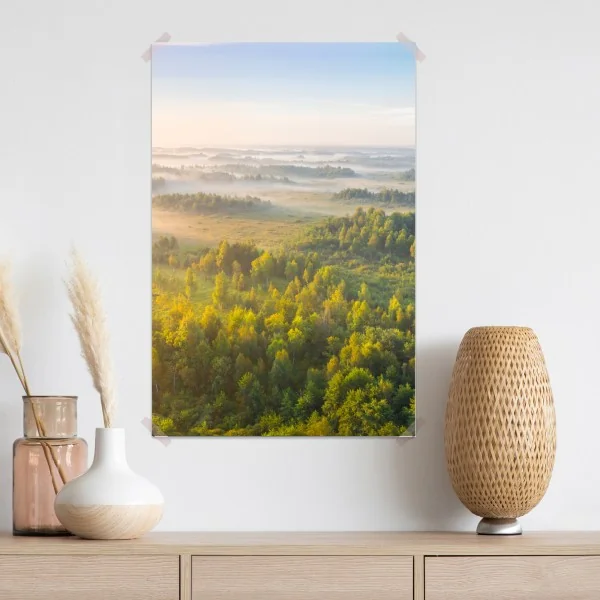 Plakat mglista poranna w bagnie Zvanets – Wallissimo® Plakat mglista poranna w bagnie Zvanets – Wallissimo®