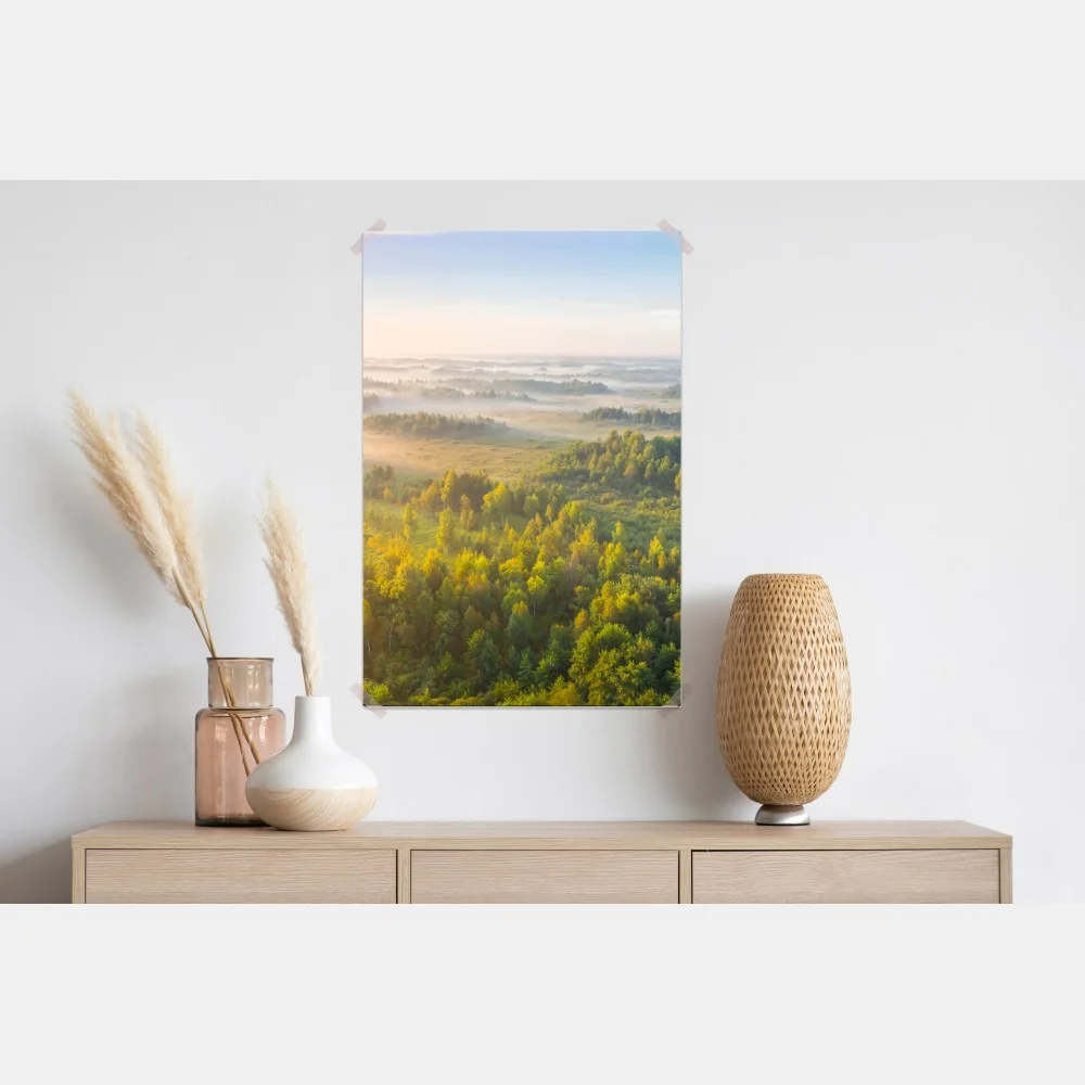 Plakat mglista poranna w bagnie Zvanets – Wallissimo® Plakat mglista poranna w bagnie Zvanets – Wallissimo®