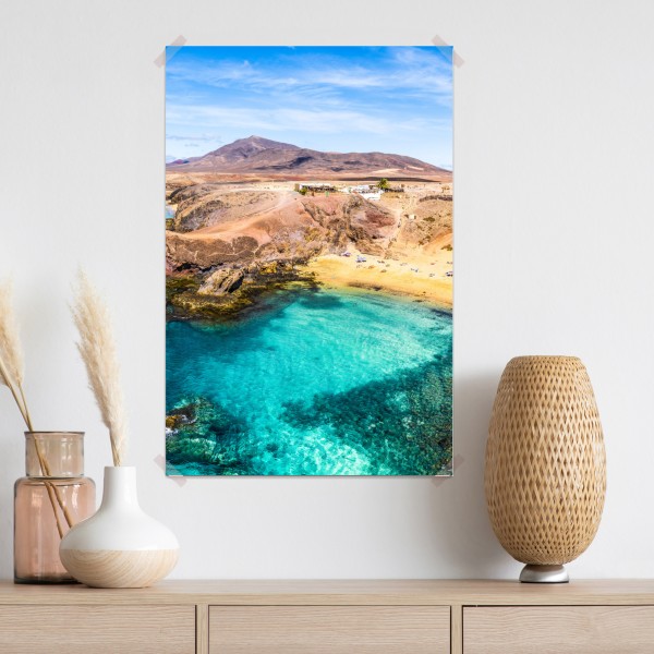 Plakat turkusowa zatoka na plaży Papagayo – Wallissimo® Plakat turkusowa zatoka na plaży Papagayo – Wallissimo®