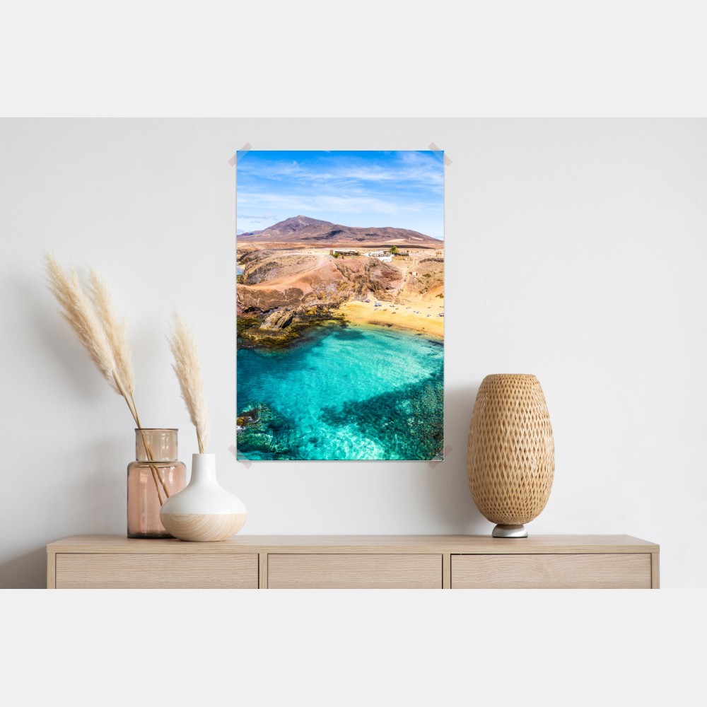 Plakat turkusowa zatoka na plaży Papagayo – Wallissimo® Plakat turkusowa zatoka na plaży Papagayo – Wallissimo®