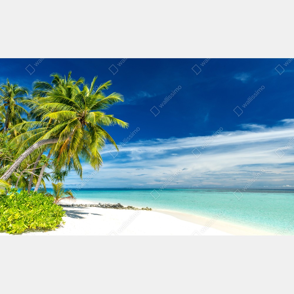 Plakat tropikalna turkusowa plaża – Wallissimo® Plakat tropikalna turkusowa plaża – Wallissimo®