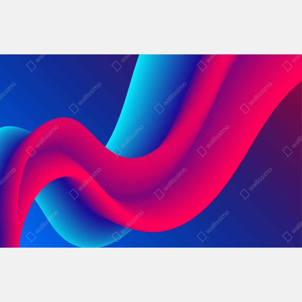 Plakat żywe falujące gradienty – Wallissimo® Plakat żywe falujące gradienty – Wallissimo®