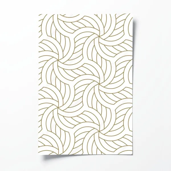 Plakat złoty geometryczny wzór spiralny