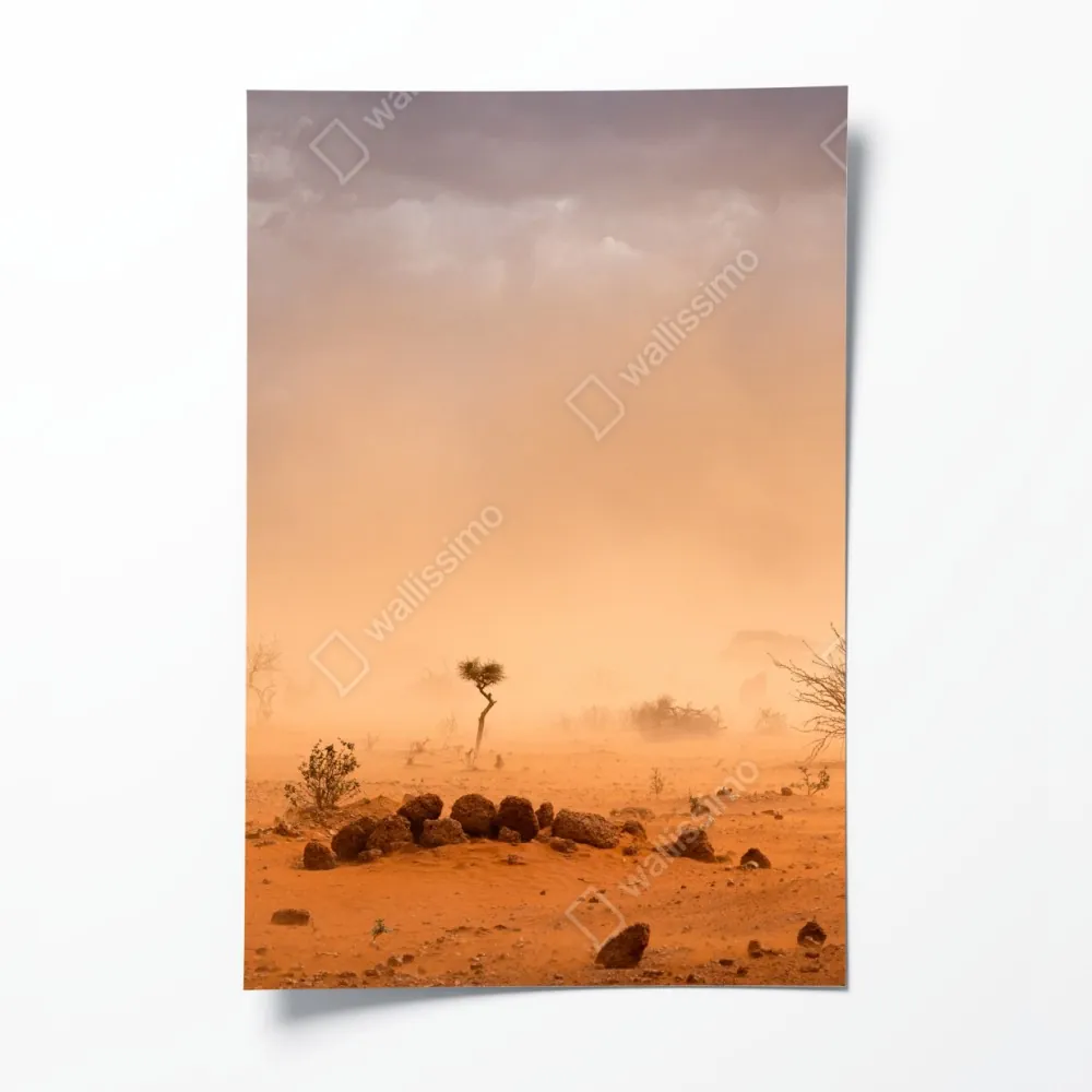 Plakat burza piaskowa nad Dollo Ado, Etiopia – Wallissimo® Plakat burza piaskowa nad Dollo Ado, Etiopia – Wallissimo®