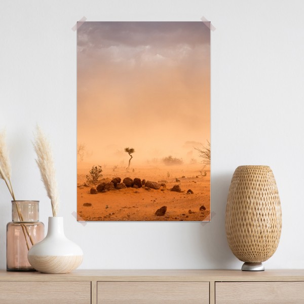 Plakat burza piaskowa nad Dollo Ado, Etiopia – Wallissimo® Plakat burza piaskowa nad Dollo Ado, Etiopia – Wallissimo®
