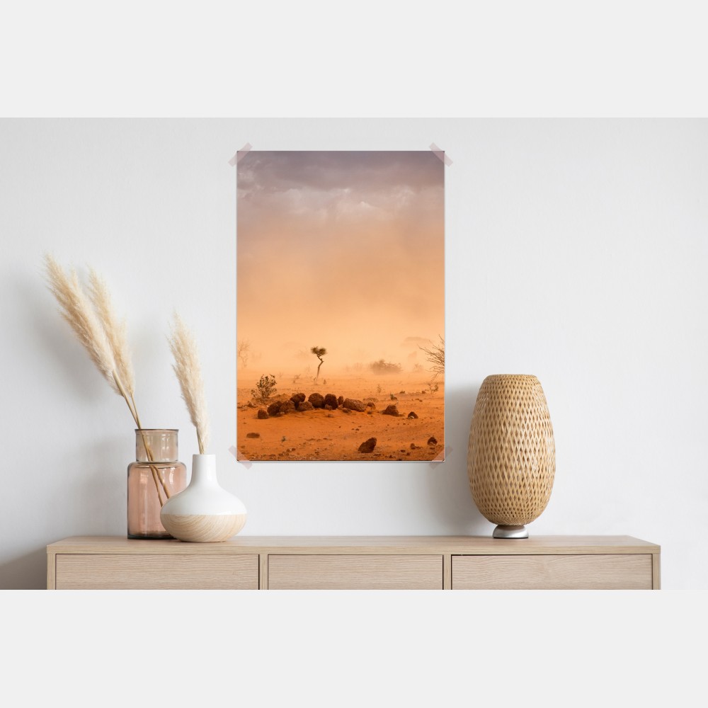 Plakat burza piaskowa nad Dollo Ado, Etiopia – Wallissimo® Plakat burza piaskowa nad Dollo Ado, Etiopia – Wallissimo®