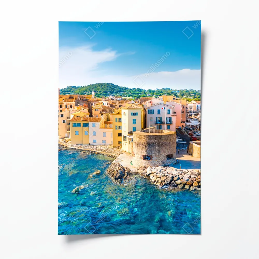 Plakat słoneczny port śródziemnomorski – Wallissimo® Plakat słoneczny port śródziemnomorski – Wallissimo®