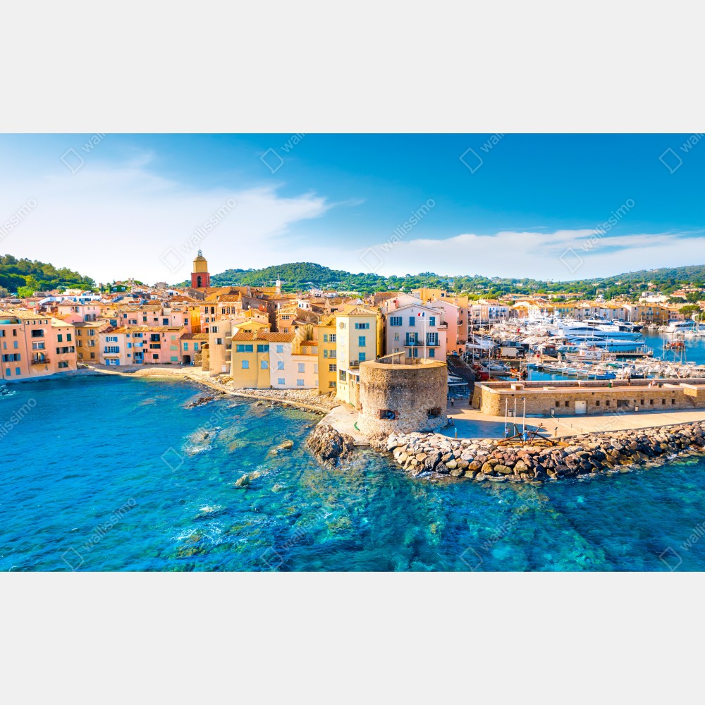 Plakat słoneczny port śródziemnomorski – Wallissimo® Plakat słoneczny port śródziemnomorski – Wallissimo®