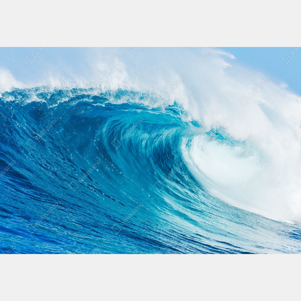 Naklejka na lodówkę majestatyczna niebieska fala oceaniczna – Wallissimo® Naklejka na lodówkę majestatyczna niebieska fala oceaniczna – Wallissimo®