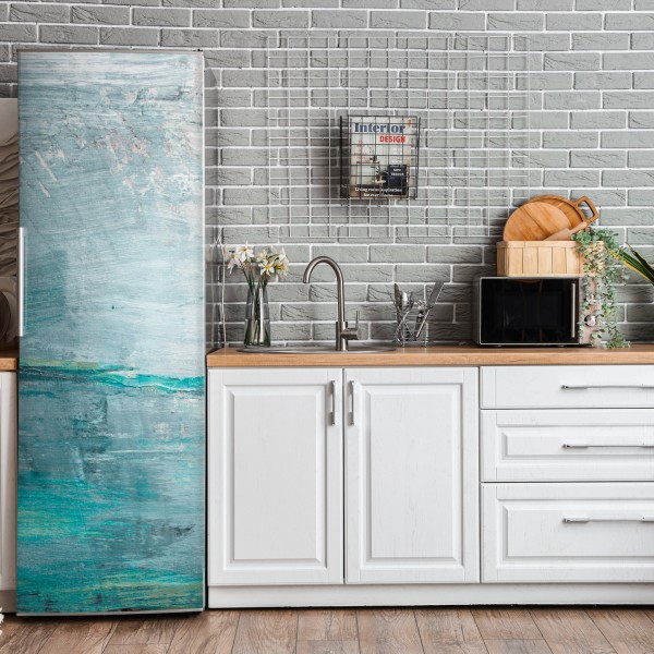 Naklejka na lodówkę spokojna zielona kładka leśna – Wallissimo®