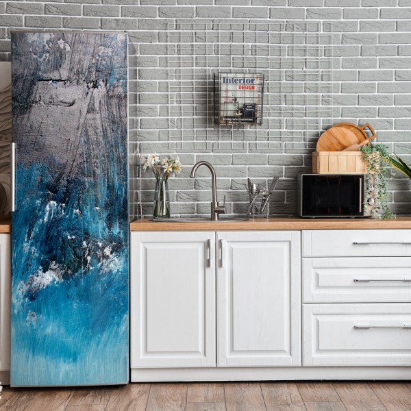 Naklejka na lodówkę miękkie niebieskie gwiazdki do pokoju dziecięcego – Wallissimo®