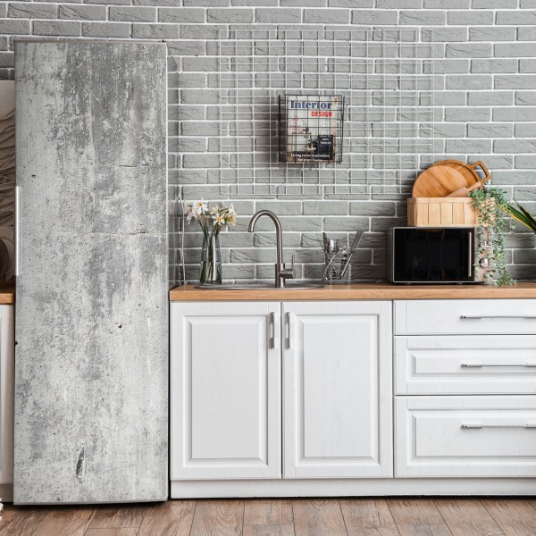 Naklejka na lodówkę tropikalny wzór strelicji – Wallissimo®