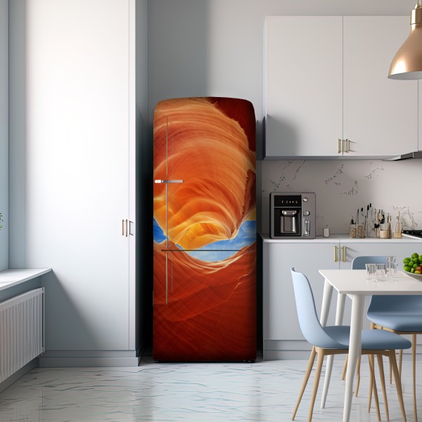 Naklejka na lodówkę Antelope Canyon wirujące piaskowcowe formy – Wallissimo® Naklejka na lodówkę Antelope Canyon wirujące piaskowcowe formy – Wallissimo®