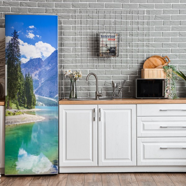 Naklejka na lodówkę głęboka niebieska tekstura abstrakcyjna – Wallissimo®