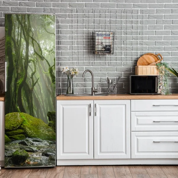 Naklejka na lodówkę pastelowy wzór muszelkowy – Wallissimo®