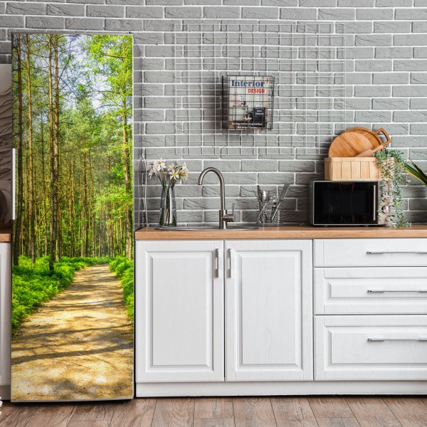 Naklejka na lodówkę trzy dmuchawce na turkusowym tle – Wallissimo®