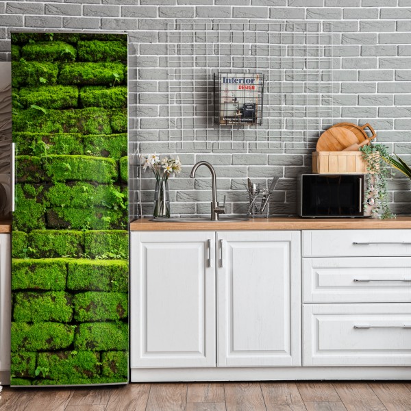 Naklejka na lodówkę pole czerwonych maków – Wallissimo®