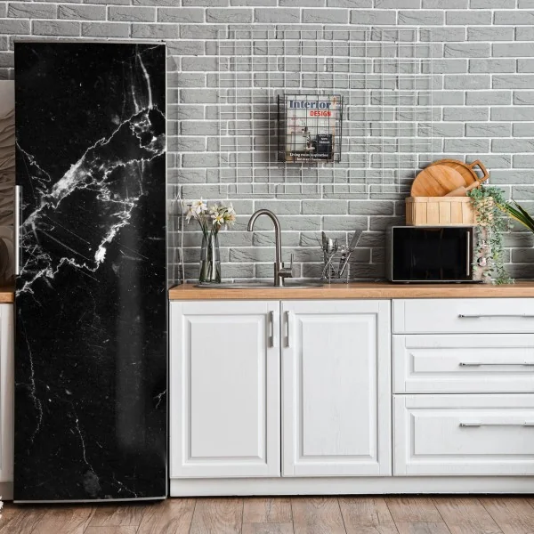 Naklejka na lodówkę spokojna zielona kładka leśna – Wallissimo®