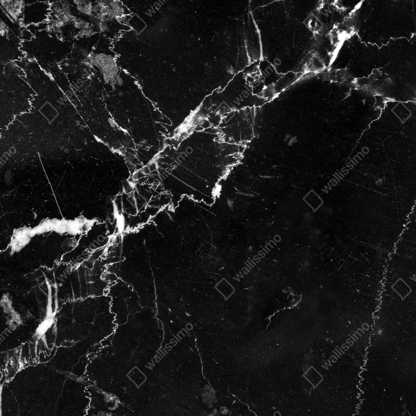 Naklejka na lodówkę czarny marmur z żyłami – Wallissimo® Naklejka na lodówkę czarny marmur z żyłami – Wallissimo®