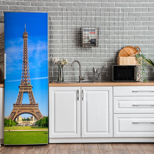 Naklejka na lodówkę tropikalny botaniczny wzór kwiatowy – Wallissimo®