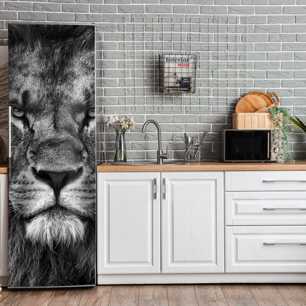 Naklejka na lodówkę złote geometryczne fasety – Wallissimo®