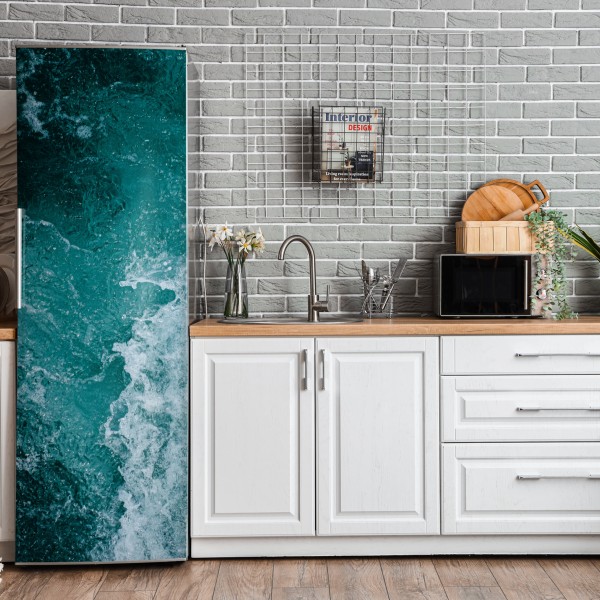 Naklejka na lodówkę zachód słońca nad wydmami Grace Bay – Wallissimo®