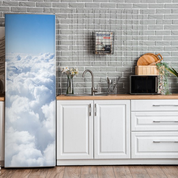 Naklejka na lodówkę wzór tropikalnych liści monstery – Wallissimo®