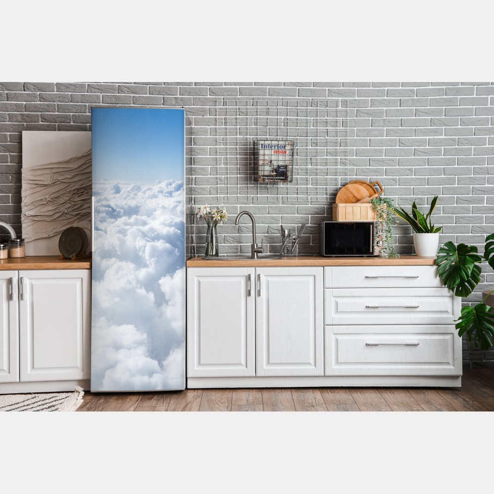 Naklejka na lodówkę spokojny pejzaż chmur – Wallissimo® Naklejka na lodówkę spokojny pejzaż chmur – Wallissimo®