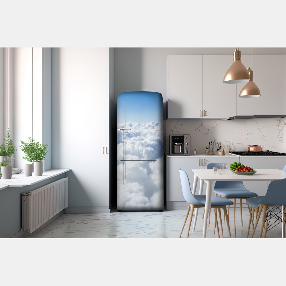 Naklejka na lodówkę spokojny pejzaż chmur – Wallissimo® Naklejka na lodówkę spokojny pejzaż chmur – Wallissimo®