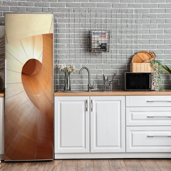 Naklejka na lodówkę widok z lotu ptaka na Downtown Dubai – Wallissimo®