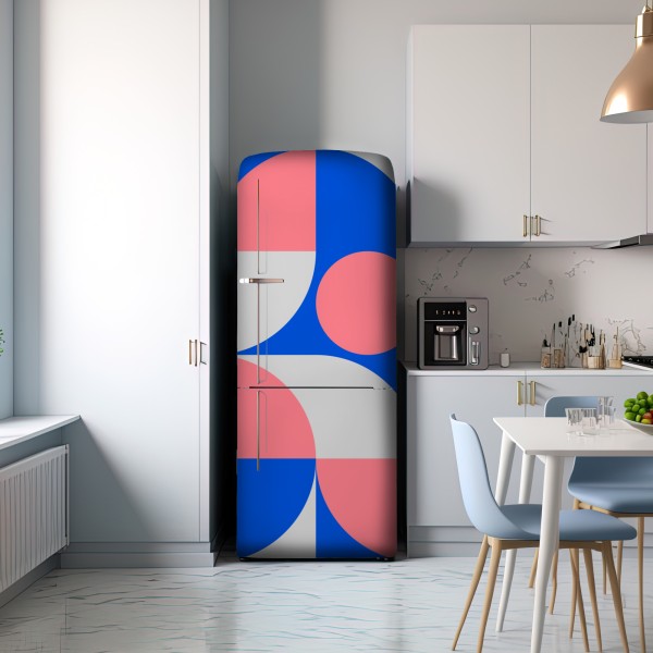 Naklejka na lodówkę skandynawska kompozycja geometryczna – Wallissimo® Naklejka na lodówkę skandynawska kompozycja geometryczna – Wallissimo®