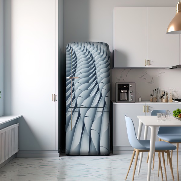 Naklejka na lodówkę abstrakcyjny wzór fasady architektonicznej – Wallissimo® Naklejka na lodówkę abstrakcyjny wzór fasady architektonicznej – Wallissimo®