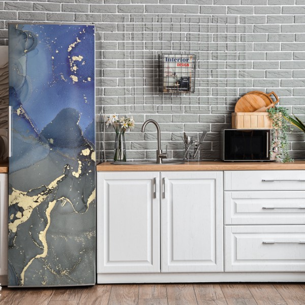 Naklejka na lodówkę pastelowy wzór muszelkowy – Wallissimo®