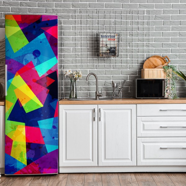 Naklejka na lodówkę czarno-białe pióro z kroplami wody – Wallissimo®